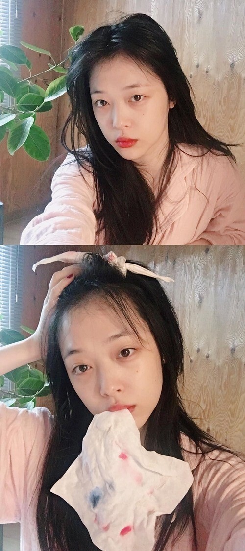 演员雪莉在自身SNS接连发布一组照片