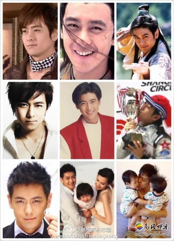 林志颖通过微博晒出多张照片，庆祝自己出道25周年