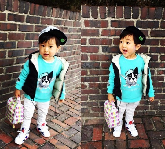 水晶男孩成员高志溶的妻子儿子可爱照片