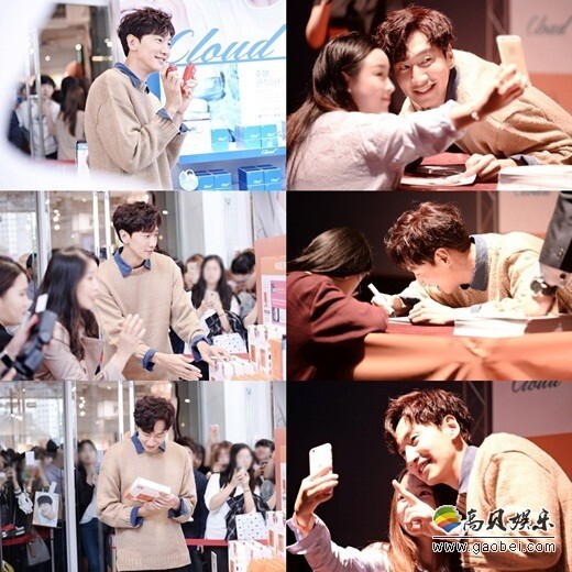 李光洙于1日在明洞举行的粉丝签名会的现场照片公开 李光洙于1日在明洞举行的粉丝签名会的现场照片公开