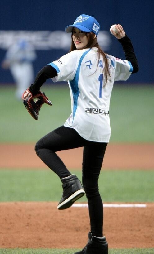 具惠善亮相首尔天空巨蛋运动场了？