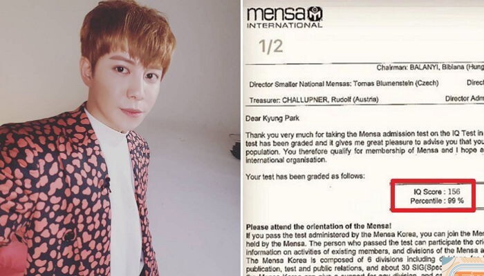 BlockB成员朴经日前通过IQ测试 高达156,取得门萨会员资格 BlockB成员朴经日前通过IQ测试 高达156,取得门萨会员资格