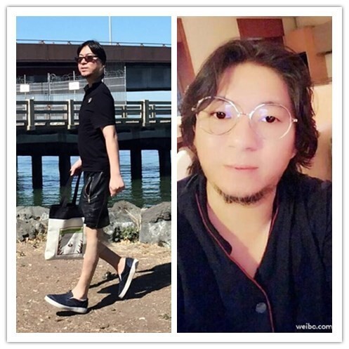 高晓松也PO一张自己被P得相当“纤细”的照片,这是要减肥么？