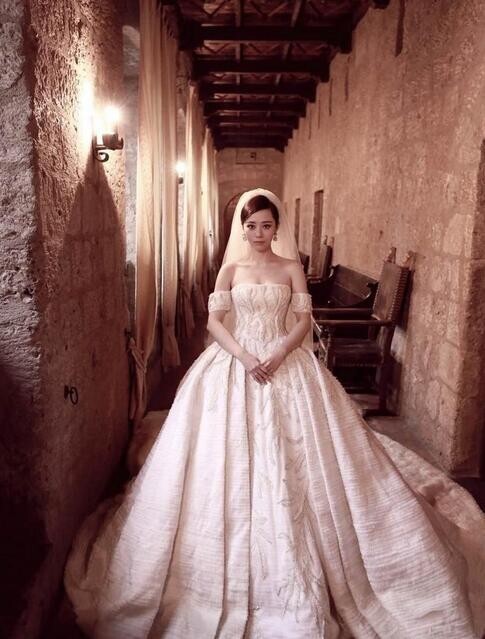 张靓颖古堡婚纱照曝光了? 张靓颖古堡婚纱照曝光了?
