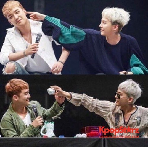 胜利更新了个人INS上传了一张和队长G-Dragon的合照 胜利更新了个人INS上传了一张和队长G-Dragon的合照