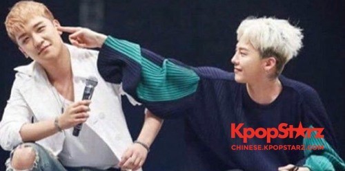 Big Bang忙内胜利公开了与队长G-Dragon的合照