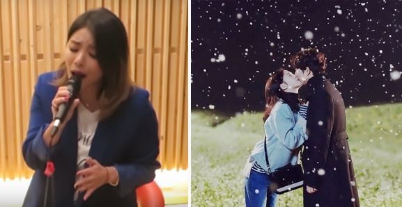 歌手Aliee惊喜公开了OST《如初雪般走向你》的Live舞台视频