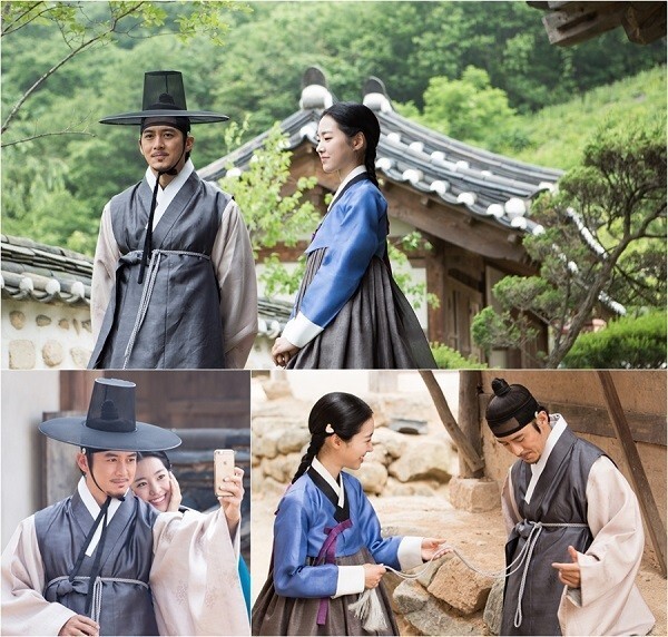 《狱中花》剧组公开了陈世娫与高洙的花絮照 穿韩服自拍 《狱中花》剧组公开了陈世娫与高洙的花絮照 穿韩服自拍