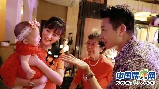 女星戴娇倩在上海为自己的女儿举办了宝宝百日宴