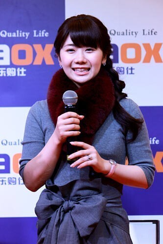 福原爱亮相上海，为代言的日本某免税店品牌站台