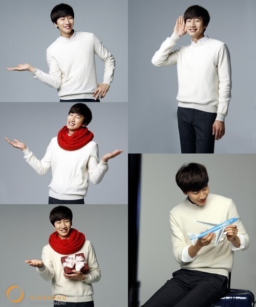 演员李光洙为韩国某免税店拍摄的写真花絮照公开
