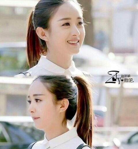 一组小花旦们扎马尾的赵丽颖美照曝光 一组小花旦们扎马尾的赵丽颖美照曝光