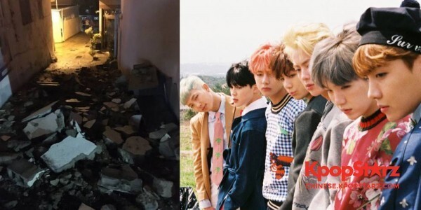 防弹少年团的部分粉丝拿韩国地震开玩笑