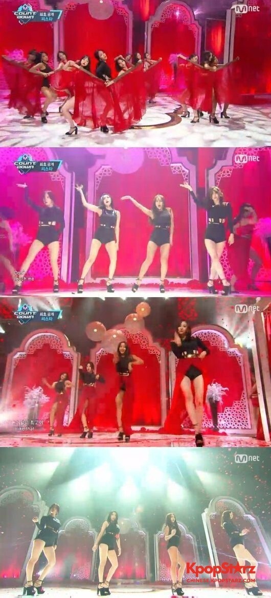 SISTAR 在《M!Countdown》中完成了首个回归舞台 SISTAR 在《M!Countdown》中完成了首个回归舞台