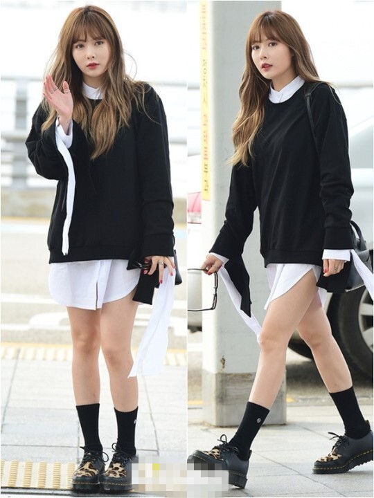 韩国女歌手泫雅参加上海举办的粉丝见面会