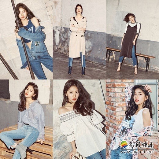 韩国歌手兼演员秀智携手某品牌拍摄的春日时尚写真公开