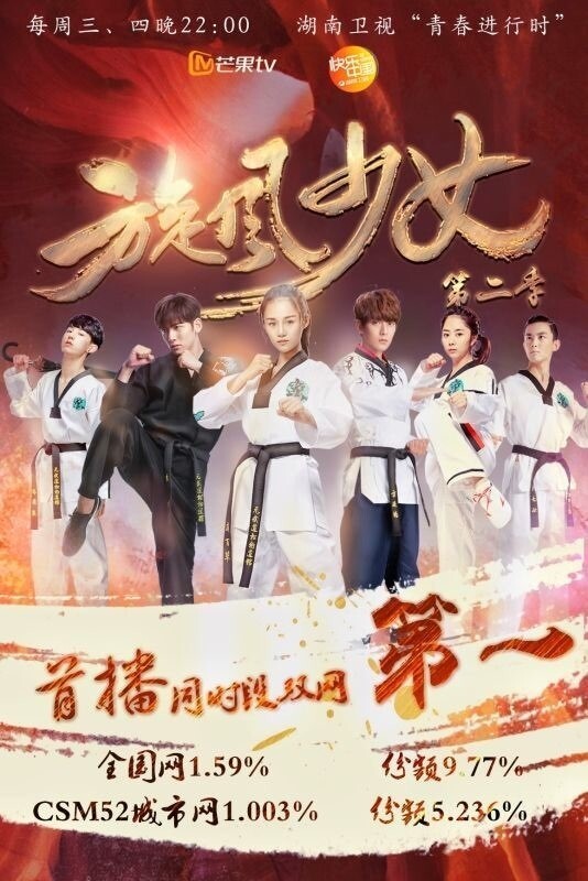 《旋风少女2》在中国获得同时间段的全国网、城市网收视率一位