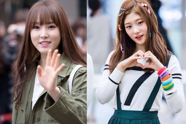 正在搞"暧昧"的两位女偶像：GFRIEND的俞宙和DIA的郑彩妍