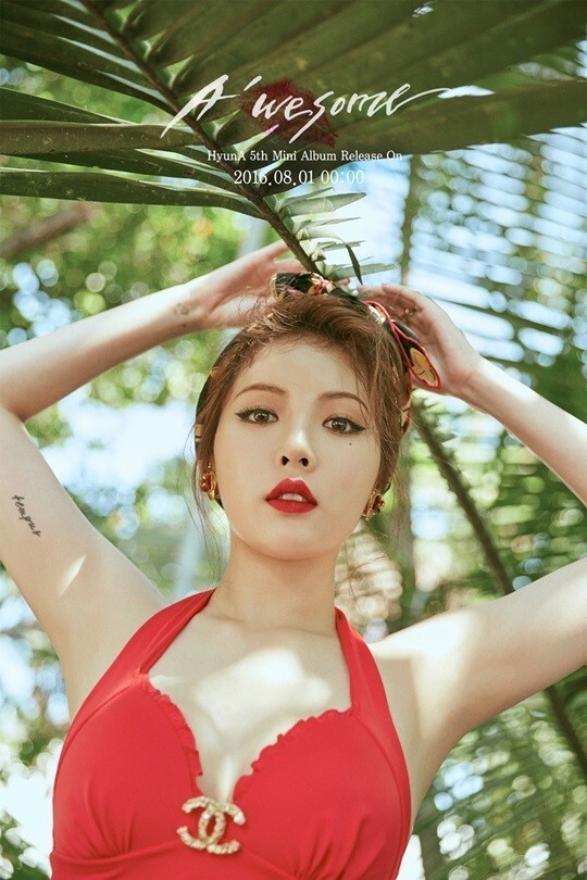 4minute 成员泫雅公开了迷你五辑《A