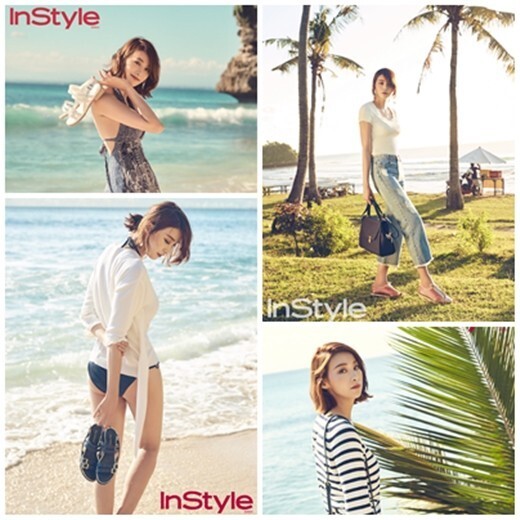 柳仁英为某品牌拍摄的画报公开，一展干练形象与优越身材