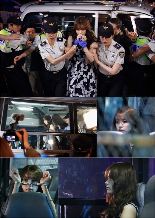 《W-两个世界》公开第四集预告照，韩孝周深夜被捕引发众人极强好奇心