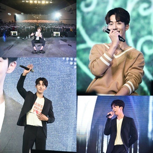 韩国演员南柱赫与所有观众进行了亲密交流