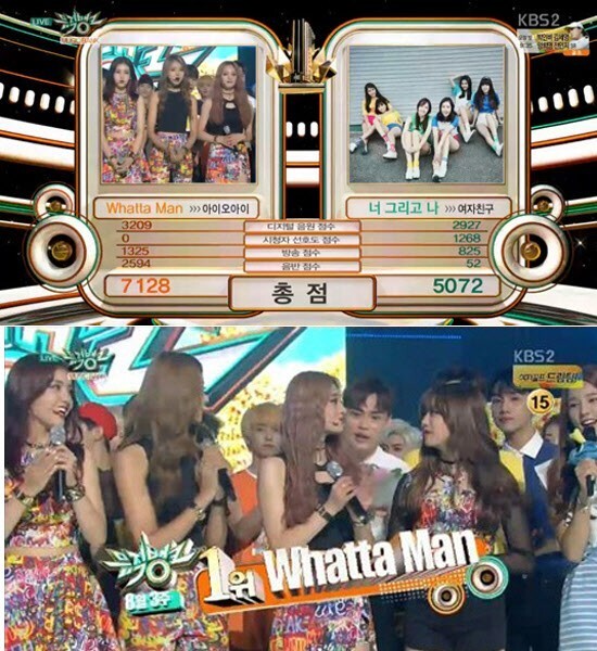 《音乐银行》播出,I.O.I凭借《Whatta Man》夺得冠军 《音乐银行》播出,I.O.I凭借《Whatta Man》夺得冠军