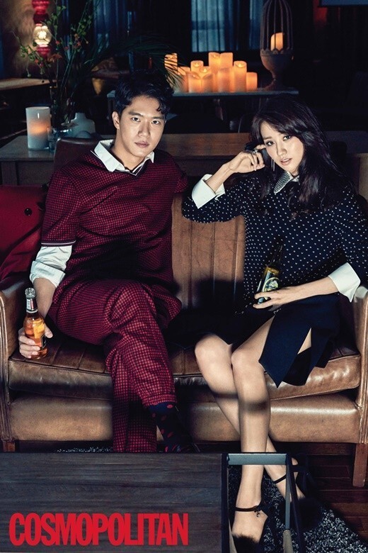 某时尚杂志公开了河锡辰和朴河宣合作拍摄的时尚画报 某时尚杂志公开了河锡辰和朴河宣合作拍摄的时尚画报