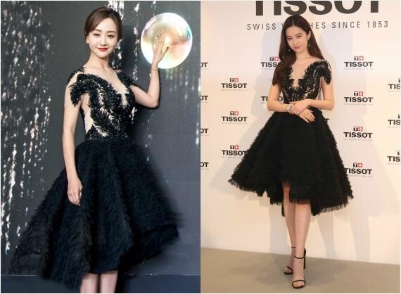 最近刘亦菲身穿黑色羽毛蓬蓬裙亮相 最近刘亦菲身穿黑色羽毛蓬蓬裙亮相