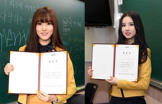 GFriend成员俞娜和恩妃暂时放弃了升学