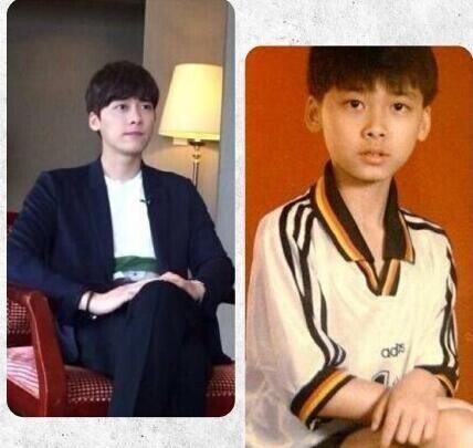 有网友曝光了一组李易峰现在与同年的对比照 有网友曝光了一组李易峰现在与同年的对比照