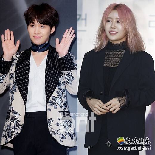 韩国男团防弹少年团成员SUGA为歌手Suran制作新曲 韩国男团防弹少年团成员SUGA为歌手Suran制作新曲