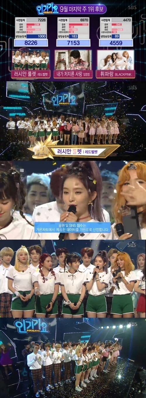 女团Red Velvet携新曲《Russian Roulette》获得冠军