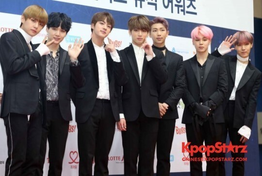 数榜单显示男子组合防弹少年团位居一位