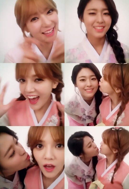 女团AOA成员智珉公开成员们穿着韩服拍摄的视频 女团AOA成员智珉公开成员们穿着韩服拍摄的视频