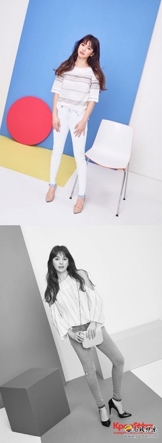 演员宋慧乔通过个人Instagram公开了两张时尚画报