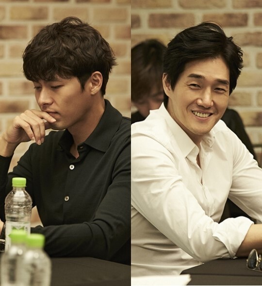 电影《骗子》剧组主创成员玄彬、刘智泰等进行台词排练