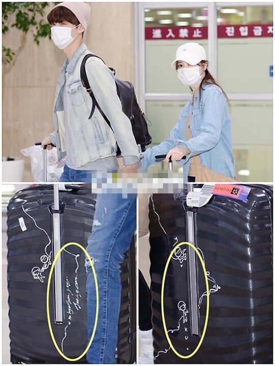 安宰贤具惠善结束了新婚海外旅行通过金浦机场返韩 安宰贤具惠善结束了新婚海外旅行通过金浦机场返韩