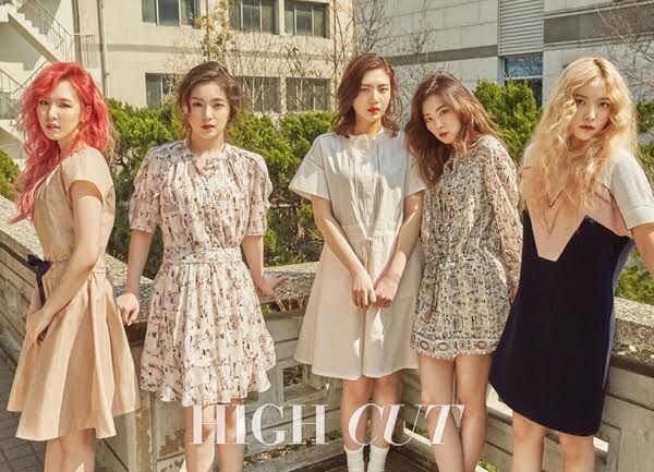 韩国女团Red Velvet春季时尚写真 感受少女清新淡雅