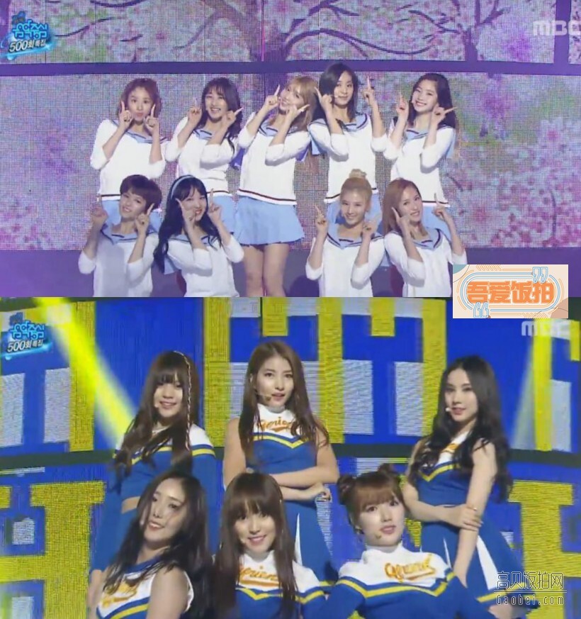 女团GFRIEND和TWICE准备了交换舞台表演