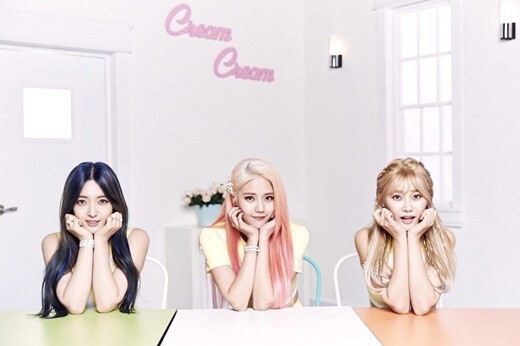 女团AOA小分队AOA Cream最新照片，粉红可爱依旧
