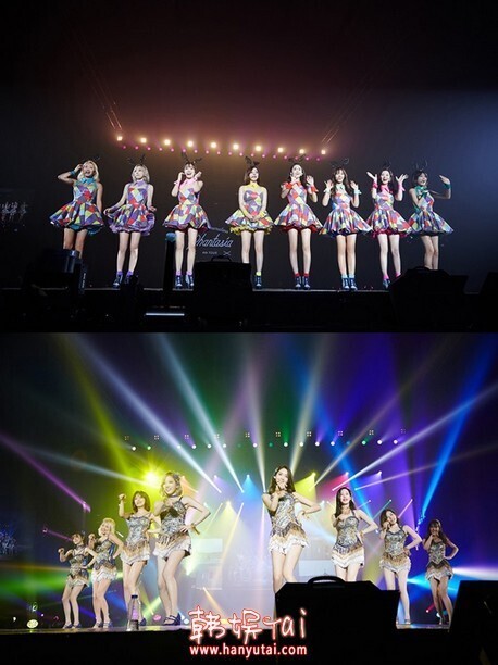 韩国女团少女时代在印尼举行单独演唱会 与粉丝共勉 韩国女团少女时代在印尼举行单独演唱会 与粉丝共勉