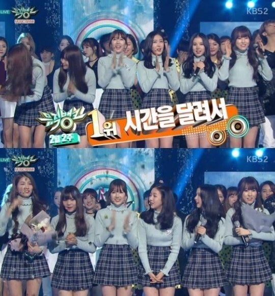 女团GFRIEND在KBS 2TV音乐节目《音乐银行》中获得了冠军