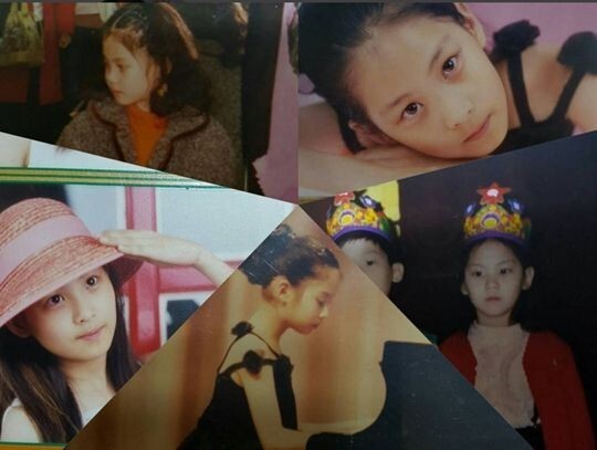少女时代徐贤公开童年照片 祝福儿童节快乐