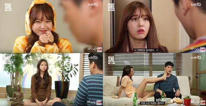 《SNL KOREA7》I.O.I篇刷新最高收视率 I.O.I不计形象让收视率达到3.4％